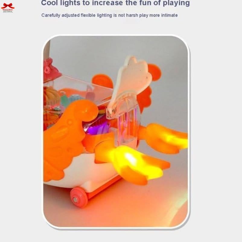 Musical Swan Dancing Toy LED Lights Gears Kids Gift-motumal