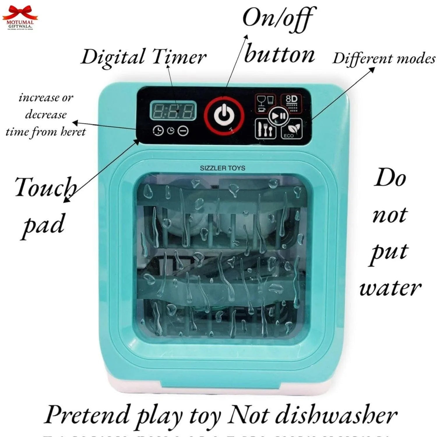 My Home Little Chef Dream Dishwashing Machine Toy Motumal-motumal