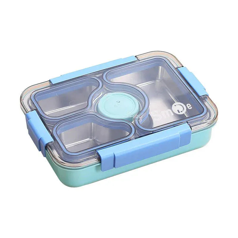 Nabhya 3-Compartment Stainless Steel Lunch Box Leakproof Motumal-motumal