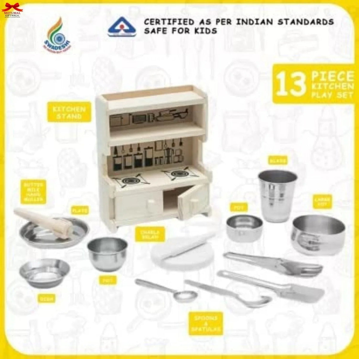 Nano Pure Veg Kitchenware Toy Collection Mini Kids Motumal-motumal
