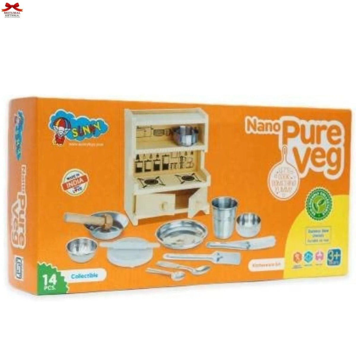 Nano Pure Veg Kitchenware Toy Collection Mini Kids Motumal-motumal