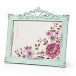Ornate Mint Green Photo Frame Beaded Crystal Accents Motumal-motumal