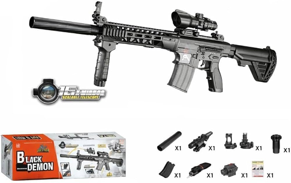 Water Bullet Gun Toy for Kids – Automatic Soft Bullet Mach