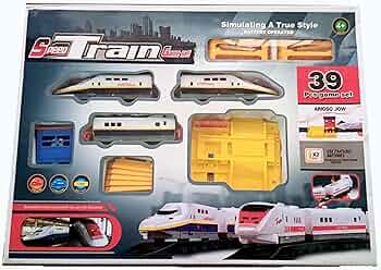 Speed Train Game Set – Realistic Simulation Style Battery Operated Toy Train with Light & Sound for Kids