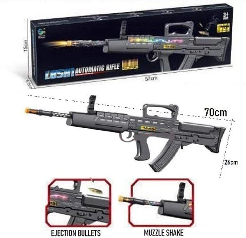 IndusBay 27 Inches Long Sniper AK 85 Toy Gun with Light & Sound – Musical Action Toy for Kids
