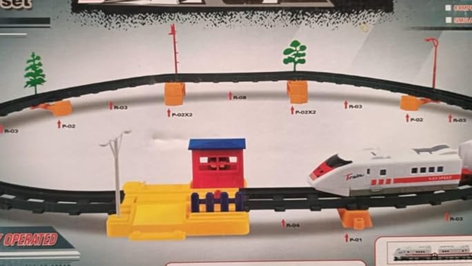 Speed Train Game Set – Realistic Simulation Style Battery Operated Toy Train with Light & Sound for Kids