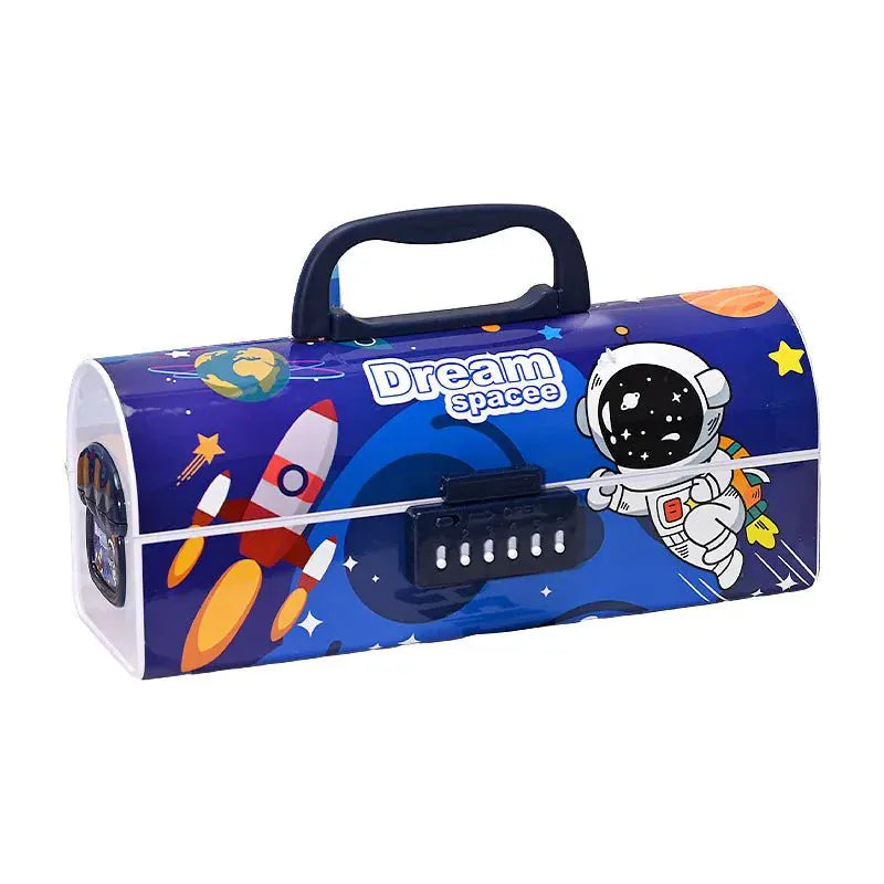 Password Locked Stationery Box Large Capacity Pencil Case Motumal-motumal