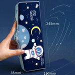 Pencil Case Multifunctional Plastic Stationery Box Large Capacity-motumal