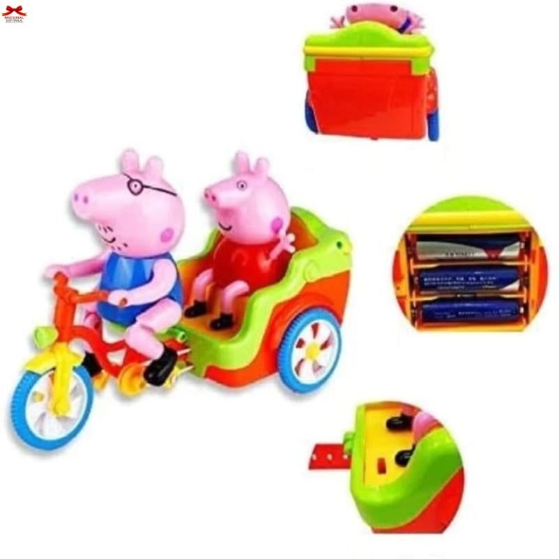 Peppa Pig Tricycle Toy Musical Battery Powered Ride On Motumal-motumal