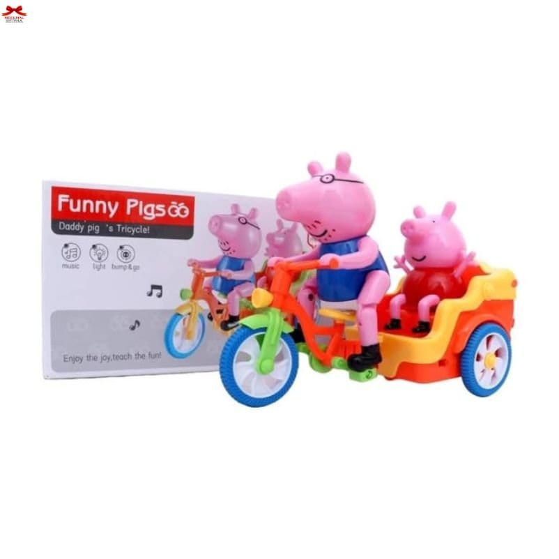 Peppa Pig Tricycle Toy Musical Battery Powered Ride On Motumal-motumal