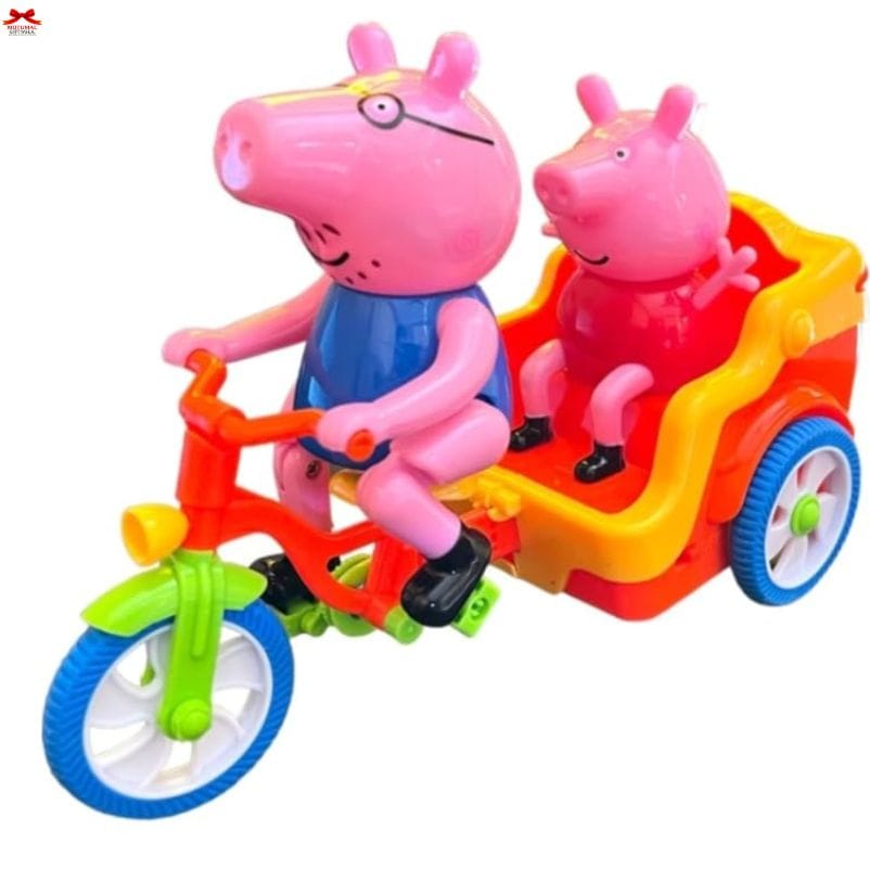 Peppa Pig Tricycle Toy Musical Battery Powered Ride On Motumal-motumal