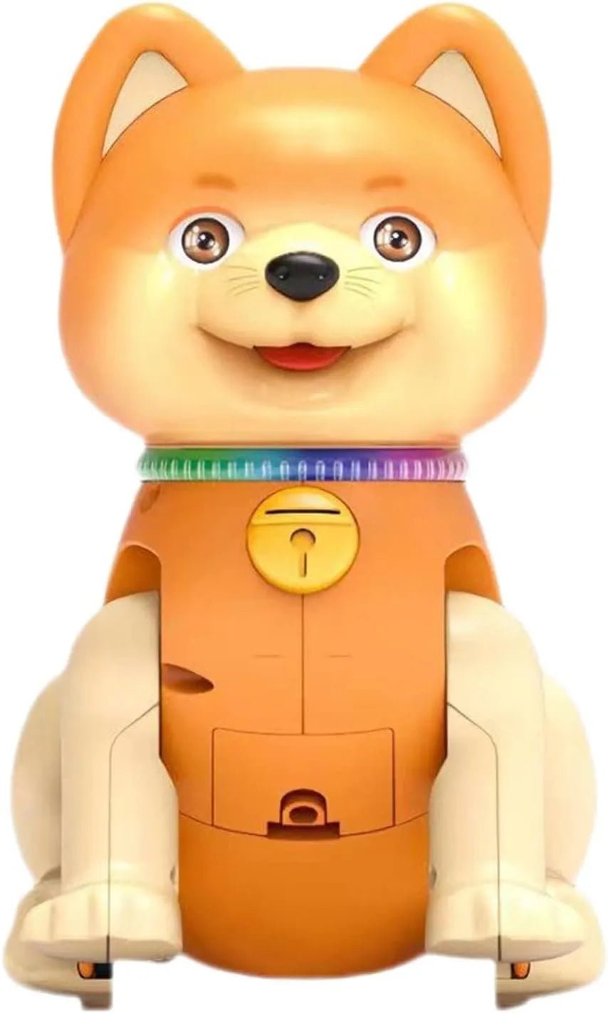 Pets Family Electric Walking Puppy Toy Music Lights Wagging Tail-motumal