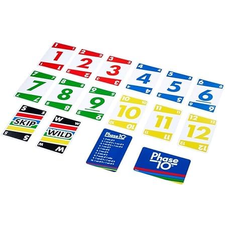 Phase 10 Card Game Ten Phases Challenge Family Fun-motumal