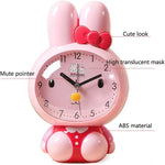 Pink Bunny Alarm Clock Kids Snooze Feature Motumal-motumal