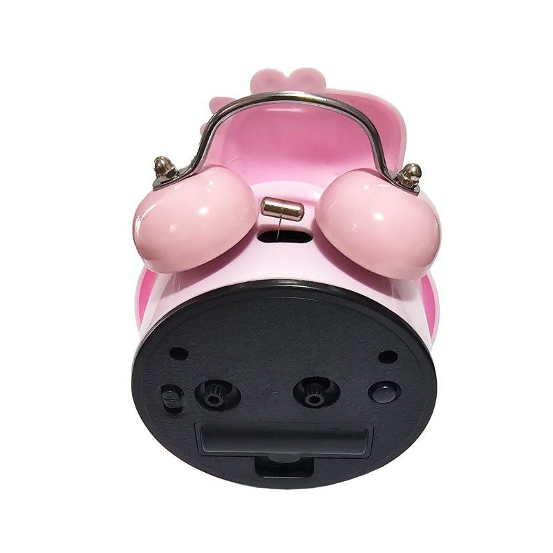 Pink Dinosaur Kids Alarm Clock Tabletop Battery Powered Motumal-motumal