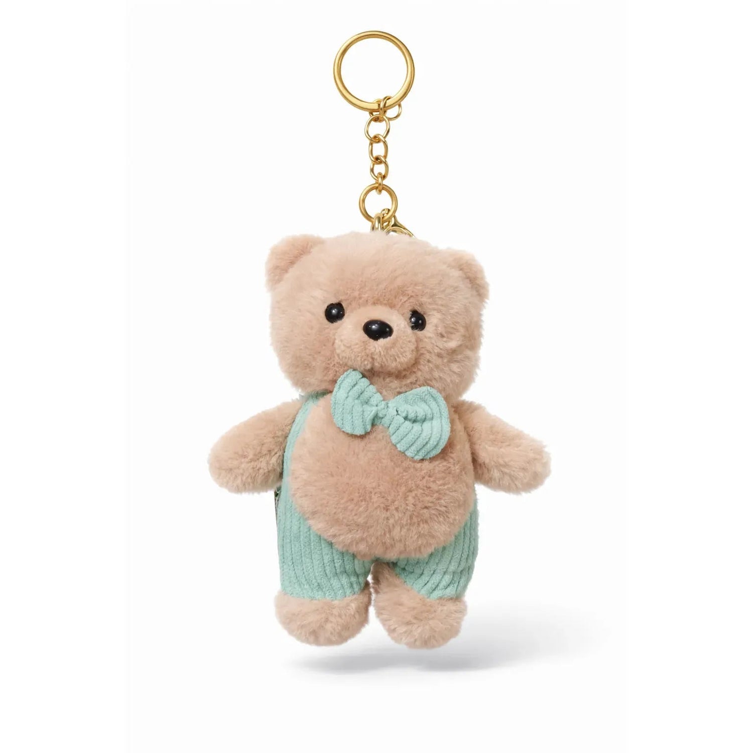 Plush Teddy Bear Keychain Mint Green Outfit Charm Cute Motumal-motumal