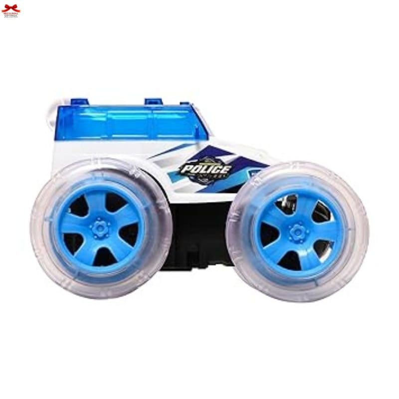 Police 4X4 Rechargeable RC Stunt Car Off-Road Acrobat Motumal-motumal