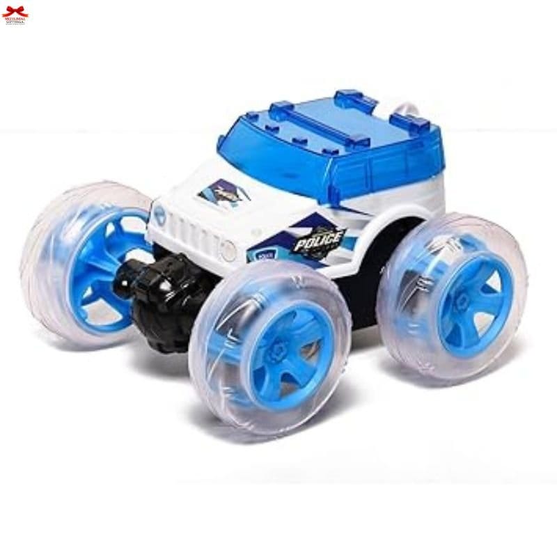 Police 4X4 Rechargeable RC Stunt Car Off-Road Acrobat Motumal-motumal