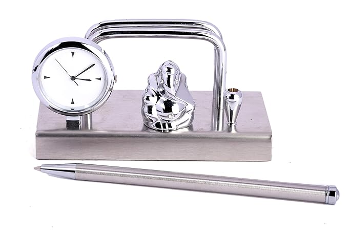 Premium Stainless Steel Desk Organizer Pen Holder Watch Motumal-motumal