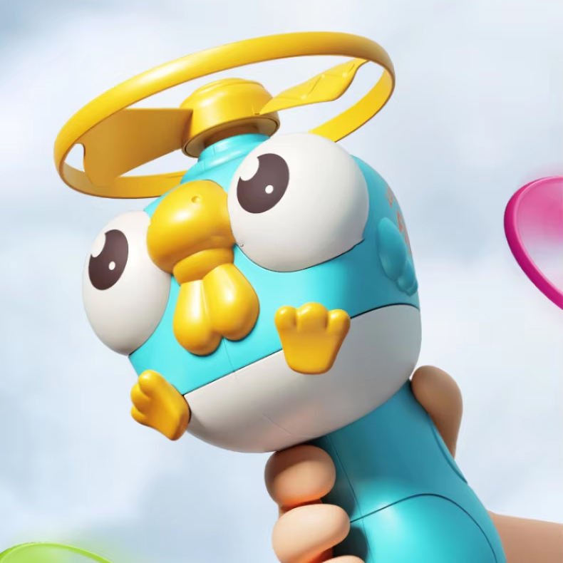 Pull String Flying Chick Toy Helicopter Rotor Motumal-motumal