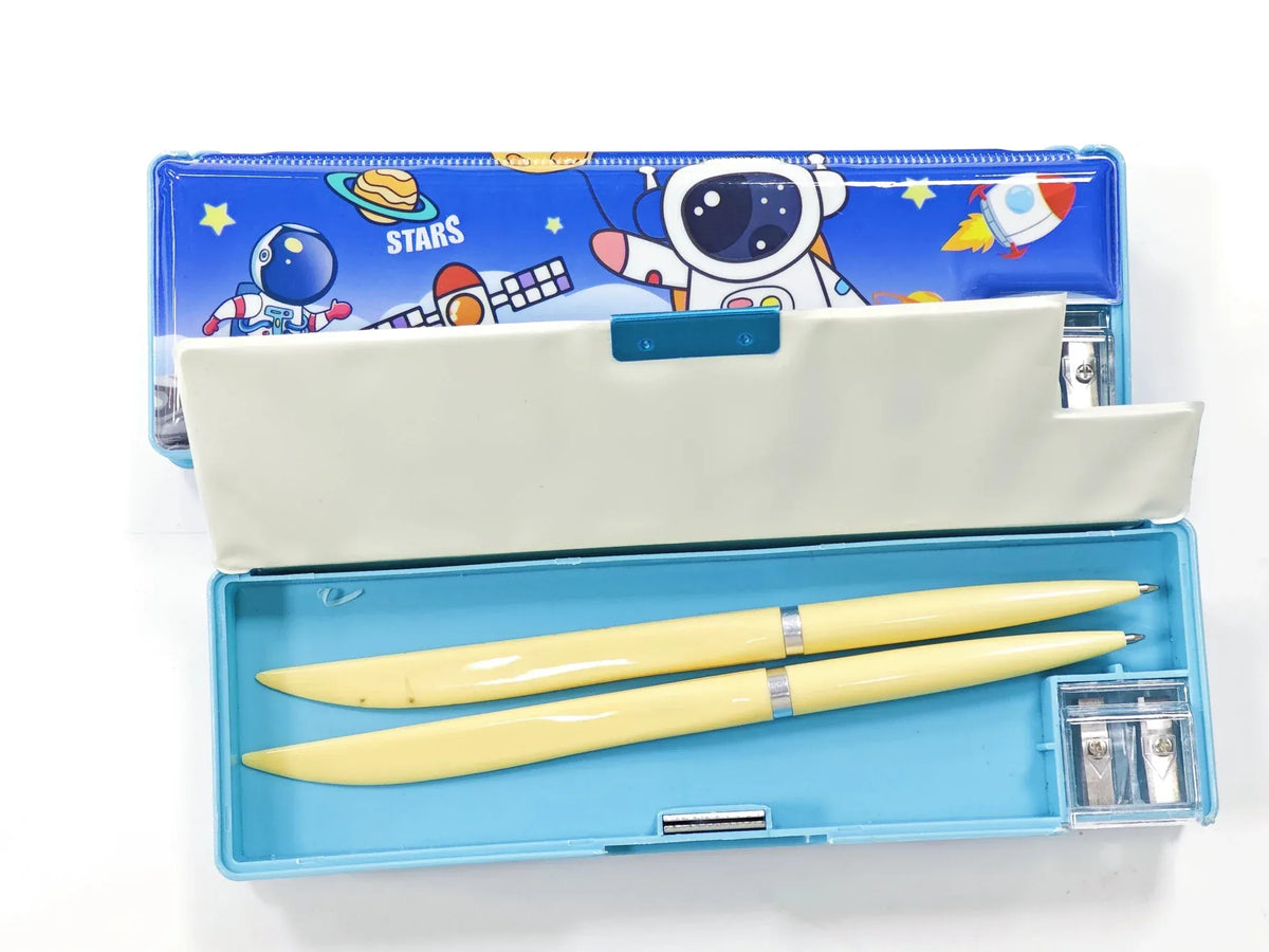 PVC PP Cartoon Magnetic Stationery Box Pencil Case Kids Motumal-motumal