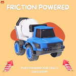 Rambo Cement Mixer Truck Friction Powered Construction Toy Motumal-motumal