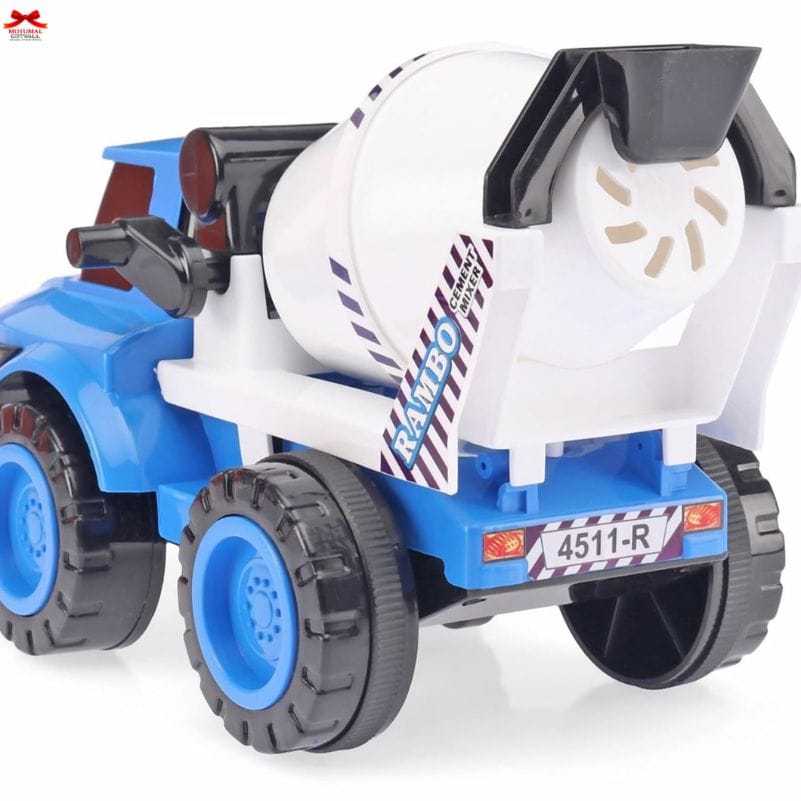 Rambo Cement Mixer Truck Friction Powered Construction Toy Motumal-motumal