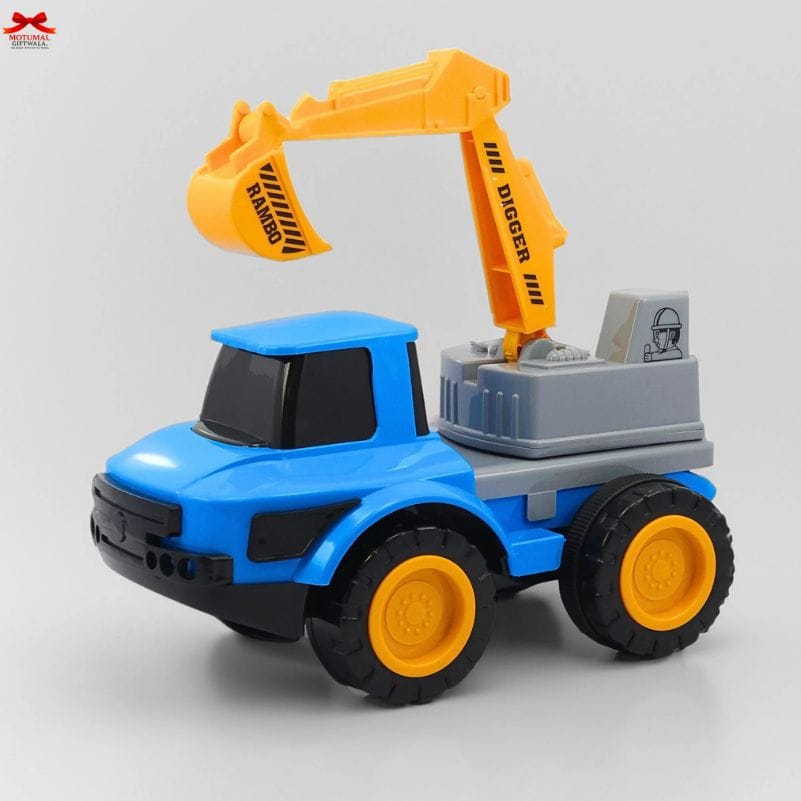 Rambo Digger Truck Friction Powered Construction Vehicle Motumal-motumal