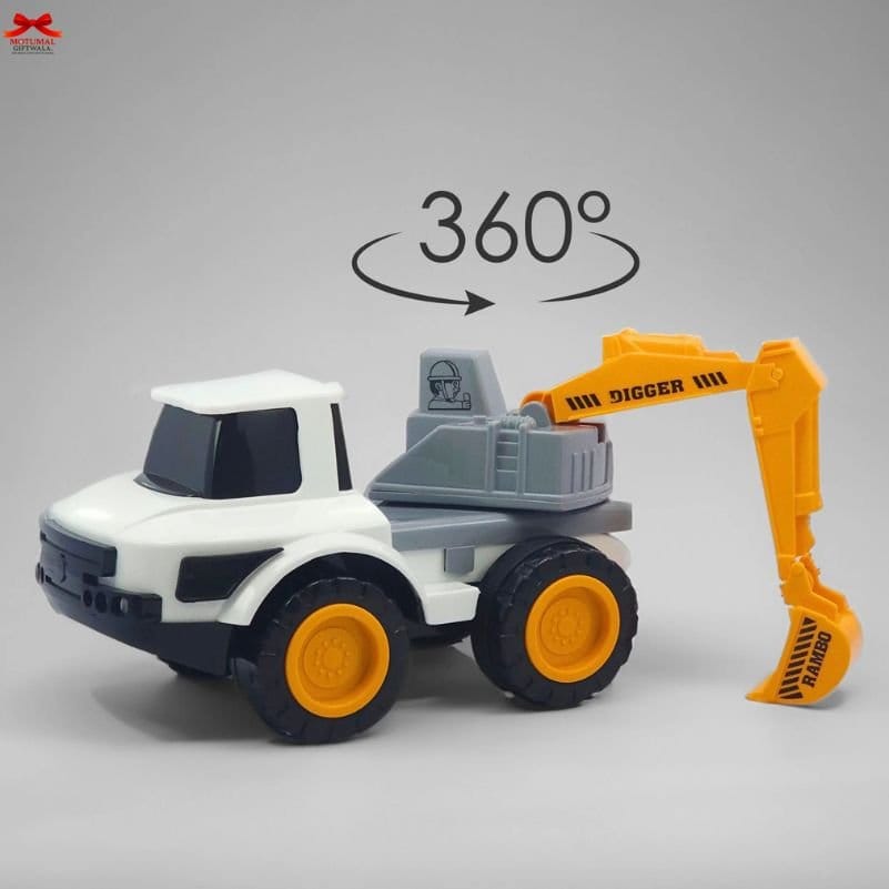Rambo Digger Truck Friction Powered Construction Vehicle Motumal-motumal