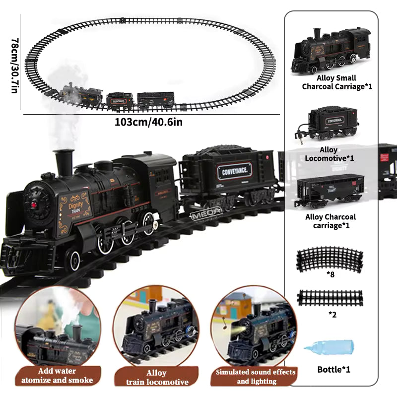 RC Classic Train Light Sound Locomotive Big Size Remote Control-motumal