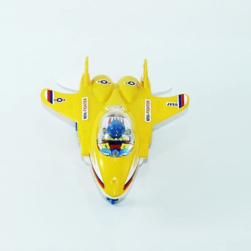 REMES ANAM Mini Fighter Plane Friction Powered Jet Toy Motumal-motumal