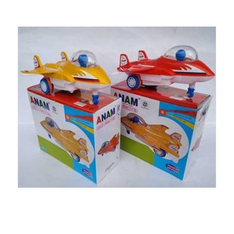 REMES ANAM Mini Fighter Plane Friction Powered Jet Toy Motumal-motumal