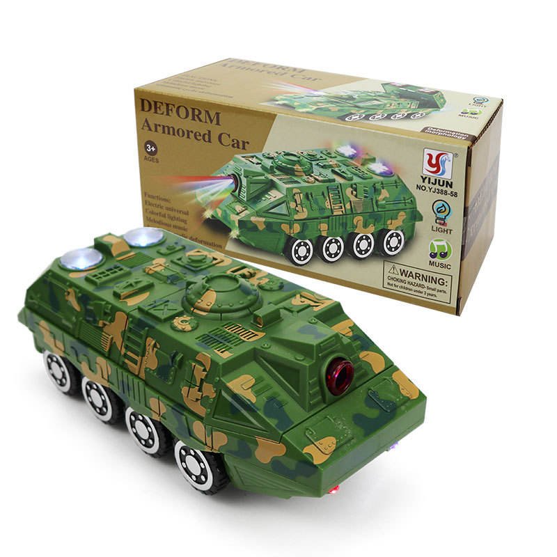 Remote Control Military Tank Toy Music Lights Sounds Motumal-motumal