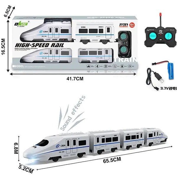 Remote Controlled High Speed Train RC Toy Light Sound Motumal-motumal