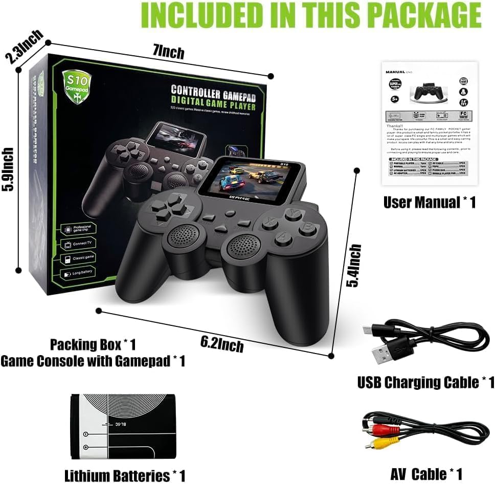 S10 Digital Game Controller Ergonomic Grips Motumal-motumal