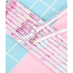 Sanrio Character Triangular Pencils Pink Eraser Motumal-motumal