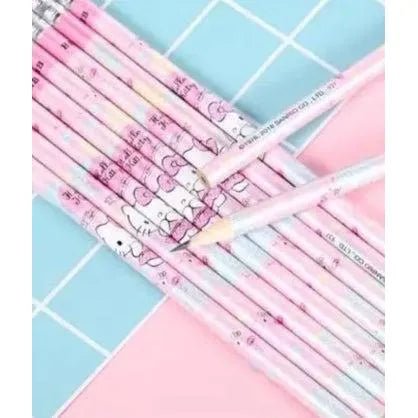 Sanrio Character Triangular Pencils Pink Eraser Motumal-motumal