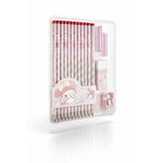 Sanrio Character Triangular Pencils Pink Eraser Motumal-motumal