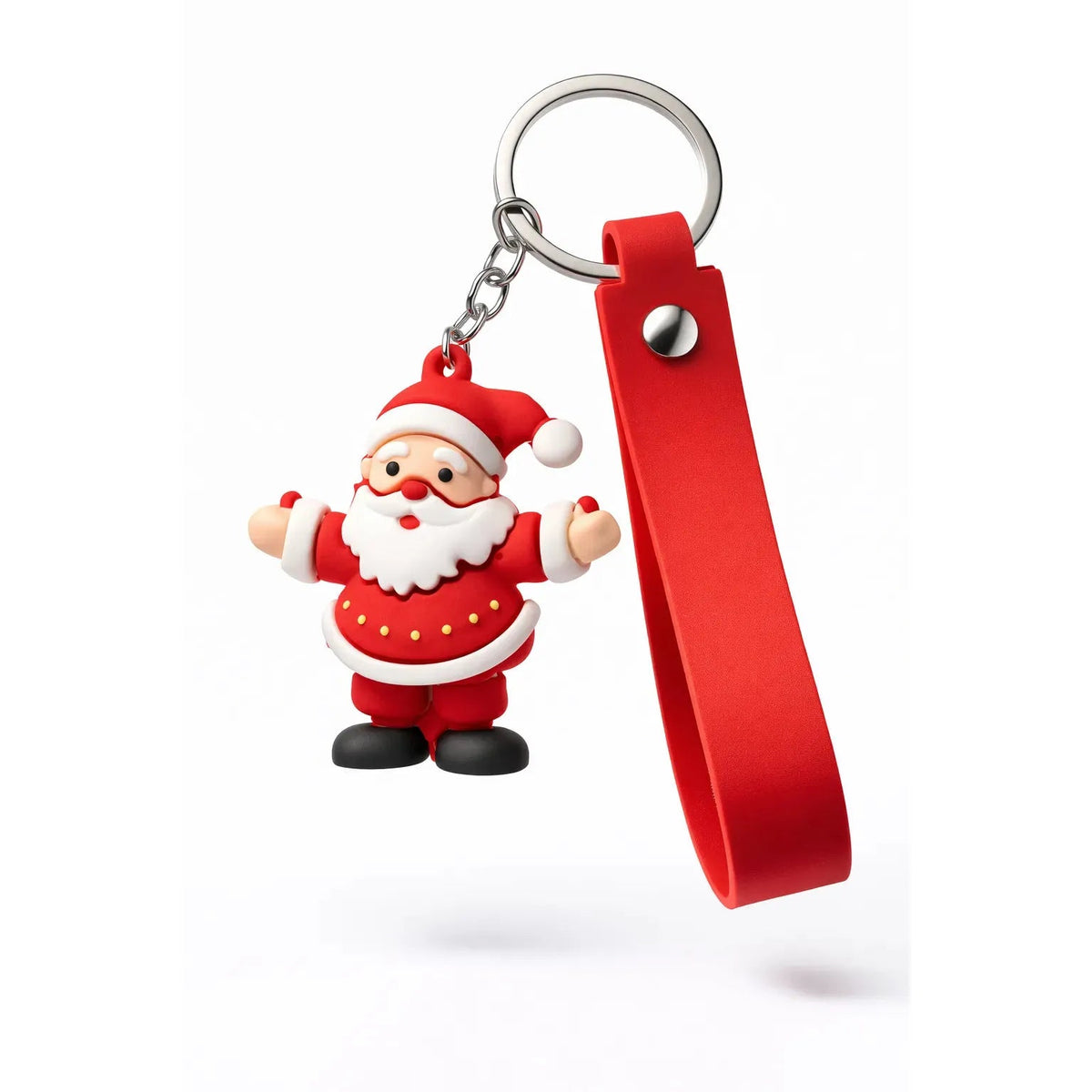 Santa Claus Keychain Red Strap Classic Charm Motumal-motumal