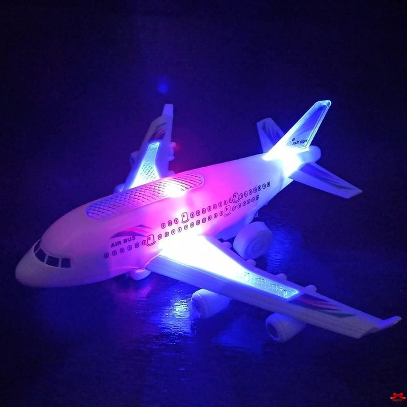 SARASI Airbus Musical Airplane Toy Light Up Plane Multicolor Motumal-motumal