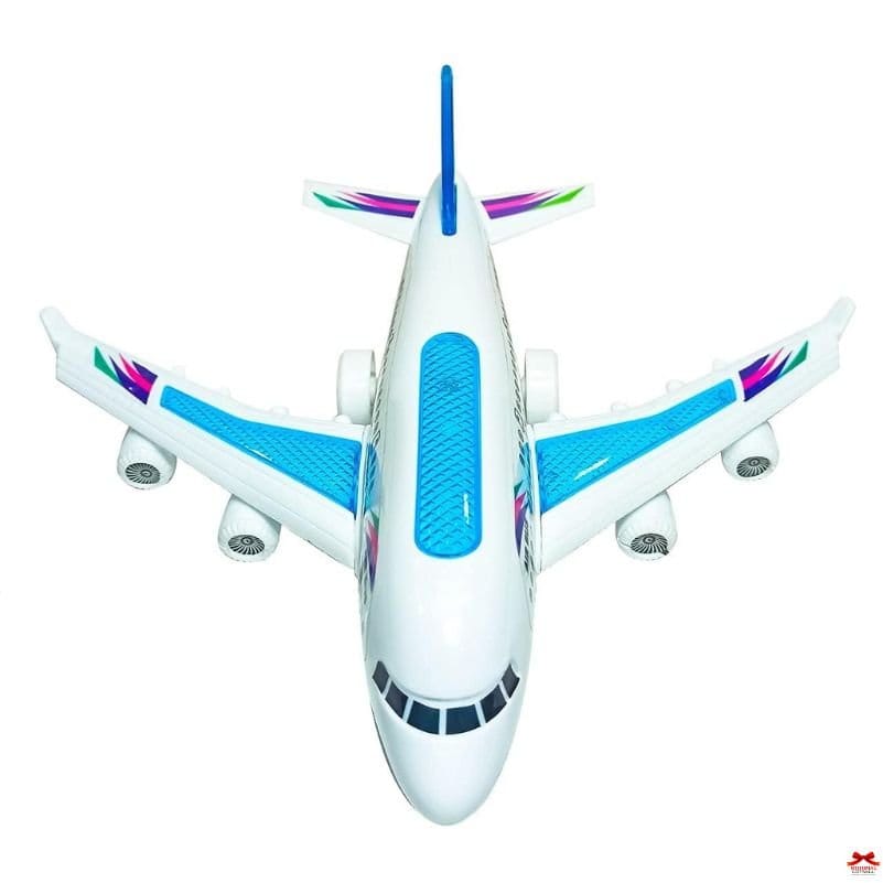 SARASI Airbus Musical Airplane Toy Light Up Plane Multicolor Motumal-motumal