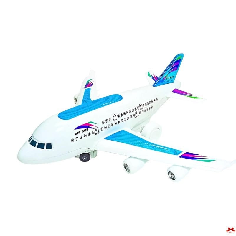 SARASI Airbus Musical Airplane Toy Light Up Plane Multicolor Motumal-motumal