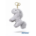 Soft Plush Horse Keychain Long Fluffy Tail Motumal-motumal