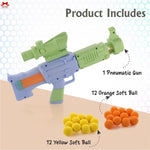Space Explorer Pneumatic Gun Dual Foam Balls Indoor Net-motumal