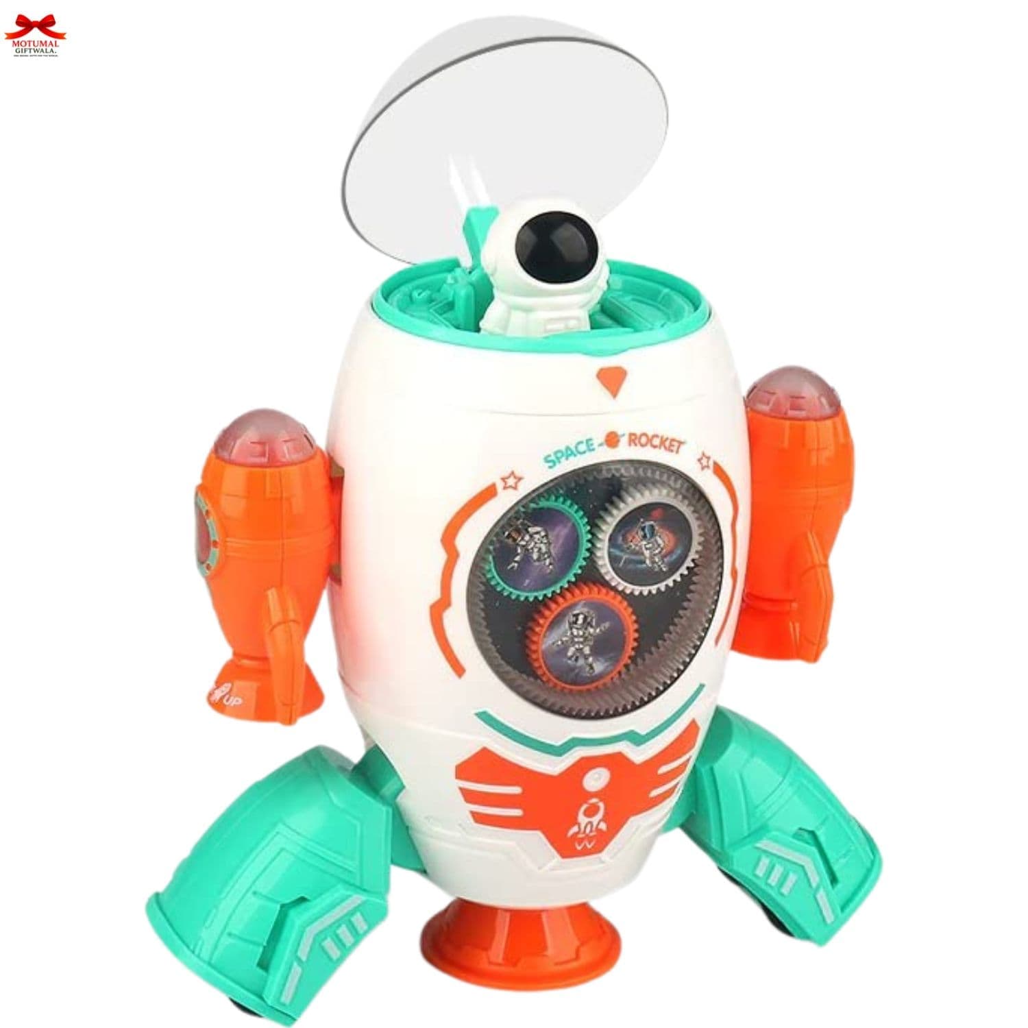Space Rocket Dancing Robot Toy Music Lights Motumal-motumal