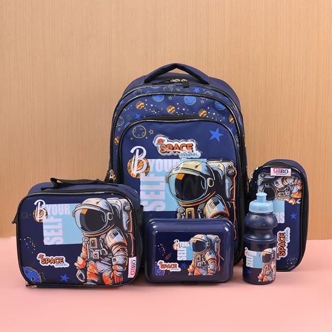 Space Theme Five In One Kids Backpack Lunch Box Motumal-motumal
