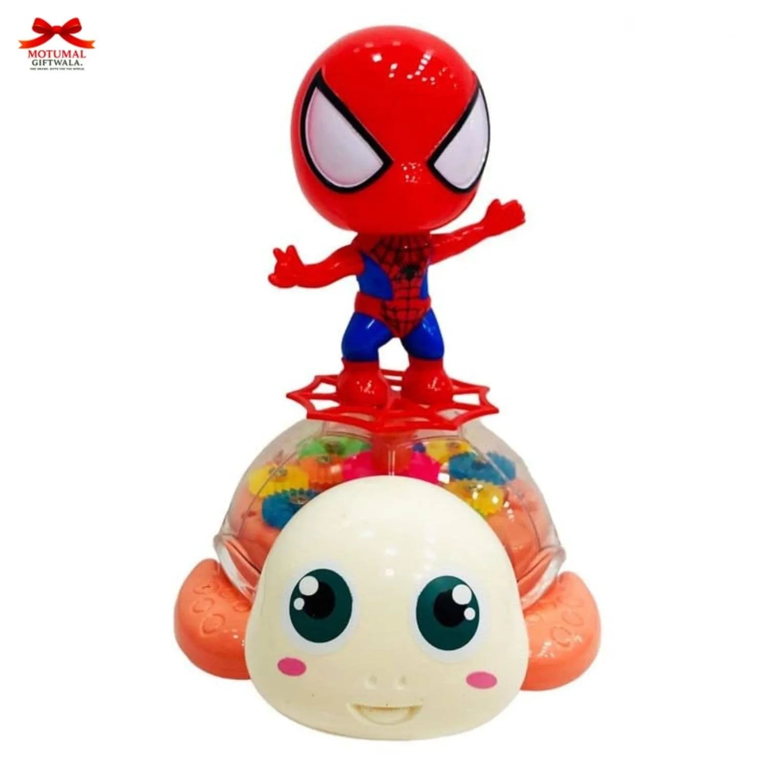 Spider-Man Gear Turtle Toy Lights Music Projection Motumal-motumal