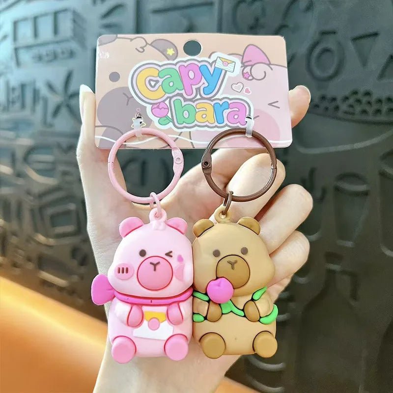 Split Avocado Magnet Keychain Two Halves Couple Motumal-motumal