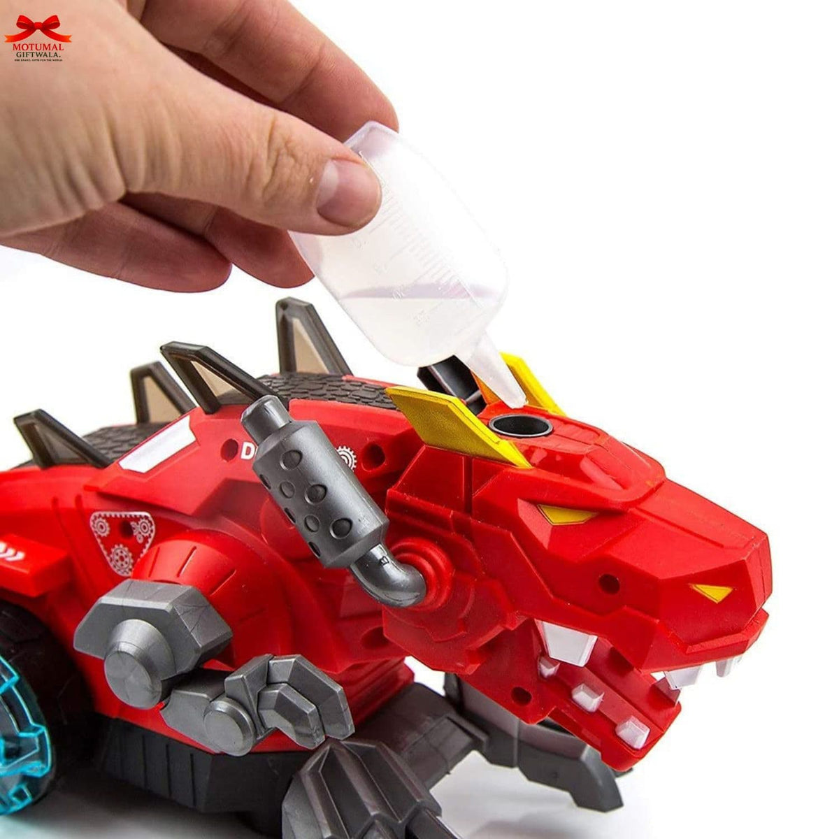 Spray Dinosaur Toy Mechanical Dragon LED Light Smoke Action Motumal-motumal