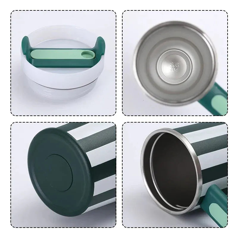 Stripes Stainless Steel Tumbler 500ML Vacuum Insulated Bottle Motumal-motumal
